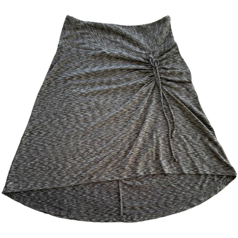 THE North Face Cypress Gray Space Dye Tennis Skirt Ruched High Low Size Small